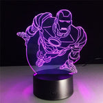 3D  Iron Man Night Light