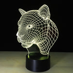 3D Leopard  Night Light