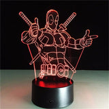 3D LED The Deadpool  Night Light