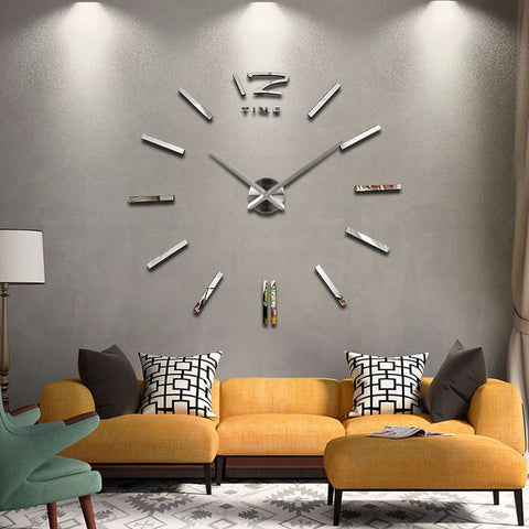3D Oversize Wall Clock