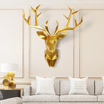 Golden Deer Head Statue