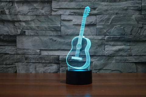 3D Ukulele Guitar  Night Light