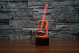 3D Ukulele Guitar  Night Light