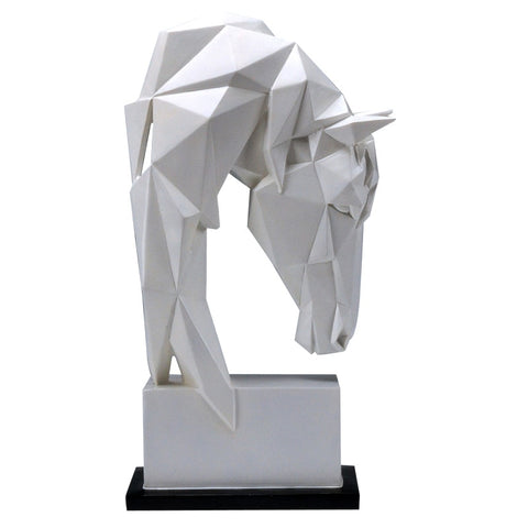 Geometry Horse Head Statue