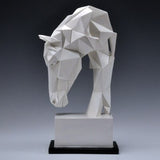 Geometry Horse Head Statue