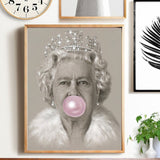 Bubblegum Queen Wall Painting