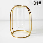 Golden Glass Vase