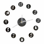 Round Digital Wall Clock