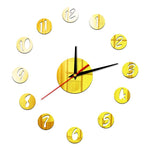 Round Digital Wall Clock