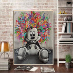 Mickey Mouse Wall Painting