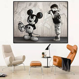 Mickey Mouse Wall Painting