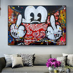 Mickey Mouse Wall Painting