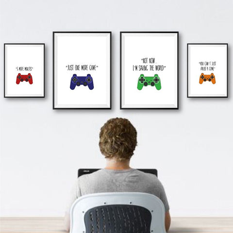 Video Games Quote Poster