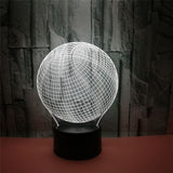 3D  Basketball Night Light