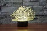 3D Sailboat Night Light