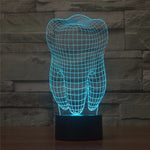 Big Fantastic Tooth 3D Lamp