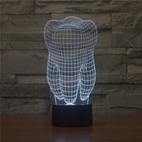 Big Fantastic Tooth 3D Lamp