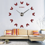 Butterflies Large Wall Clock