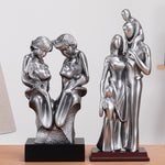 European Modern Family Statue